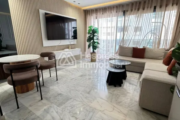 Beautiful apartment for rent in Aïn Diab Extension. 60 m². Well furnished.