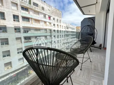 Beautiful apartment for rent in Aïn Diab Extension. 60 m². Well furnished.