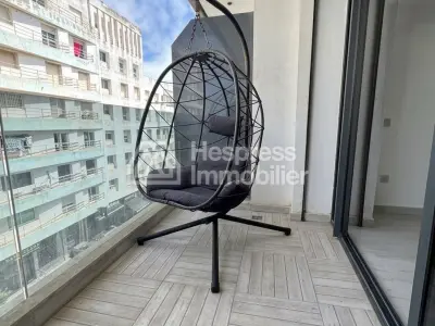 Beautiful apartment for rent in Aïn Diab Extension. 60 m². Well furnished.