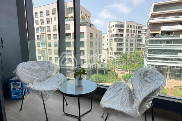 Location studio meublé à a casa Finance City
