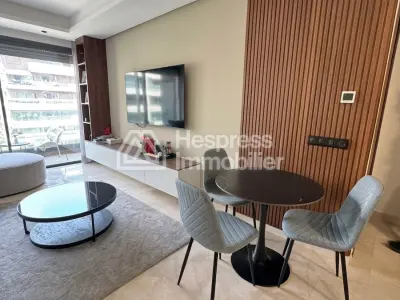 Location studio meublé à a casa Finance City