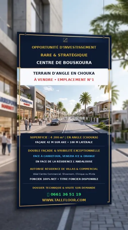 Exceptional investment opportunity at Bouskoura