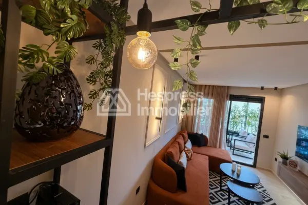 Furnished studio apartment with terrace for rent on Boulevard Ziraoui