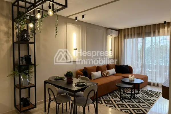 Furnished studio apartment with terrace for rent on Boulevard Ziraoui