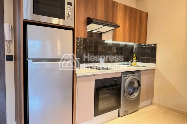 Furnished studio apartment with terrace for rent on Boulevard Ziraoui