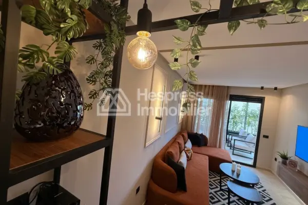 Furnished studio apartment with terrace for rent on Boulevard Ziraoui