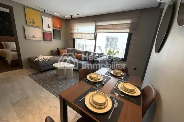 Furnished studio apartment for rent on Boulevard Ziraoui