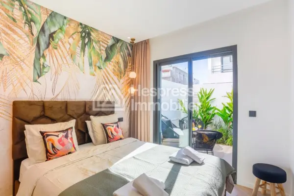 Beautiful furnished studio in Quartier Palmier with terrace