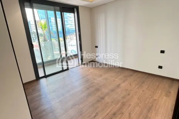 Apartment for rent at Casablanca Finance City . 2 bedrooms. Double-glazed windows and reinforced door.