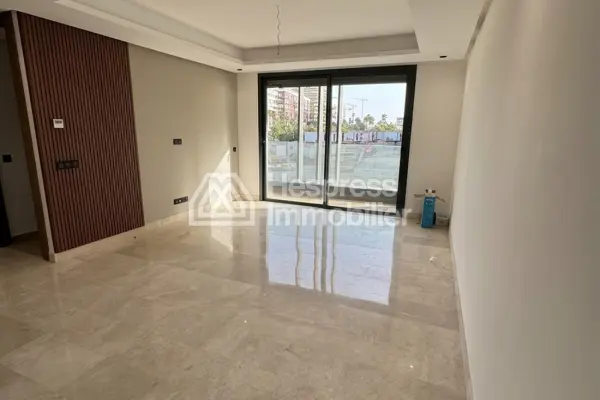 Apartment for rent at Casablanca Finance City . 2 bedrooms. Double-glazed windows and reinforced door.