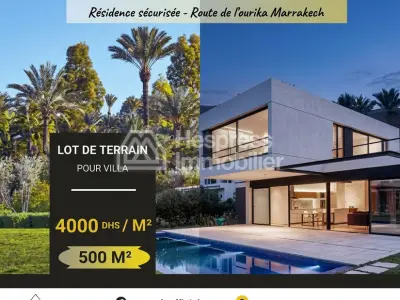 Terrain 500 m² isolé pour villa sans vis à vis