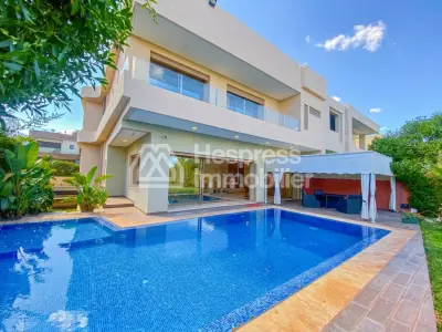Luxurious modern villa on a golf resort