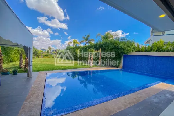 Luxurious modern villa on a golf resort