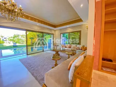 Luxurious modern villa on a golf resort