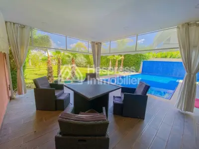 Luxurious modern villa on a golf resort