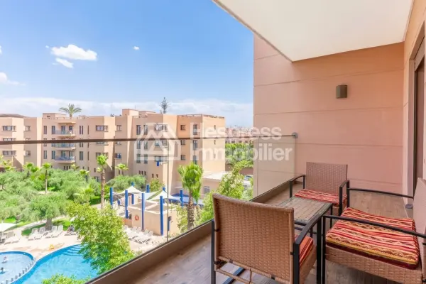 Superb furnished apartment in a residence with a swimming pool