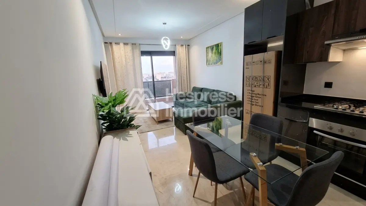 Appartement à louer à Oulfa. Surface de 60 m². Garage et terrasse