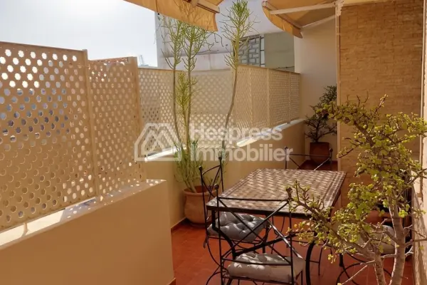 Furnished apartment with terrace for rent