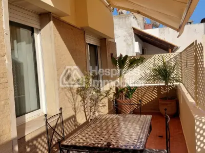 Furnished apartment with terrace for rent