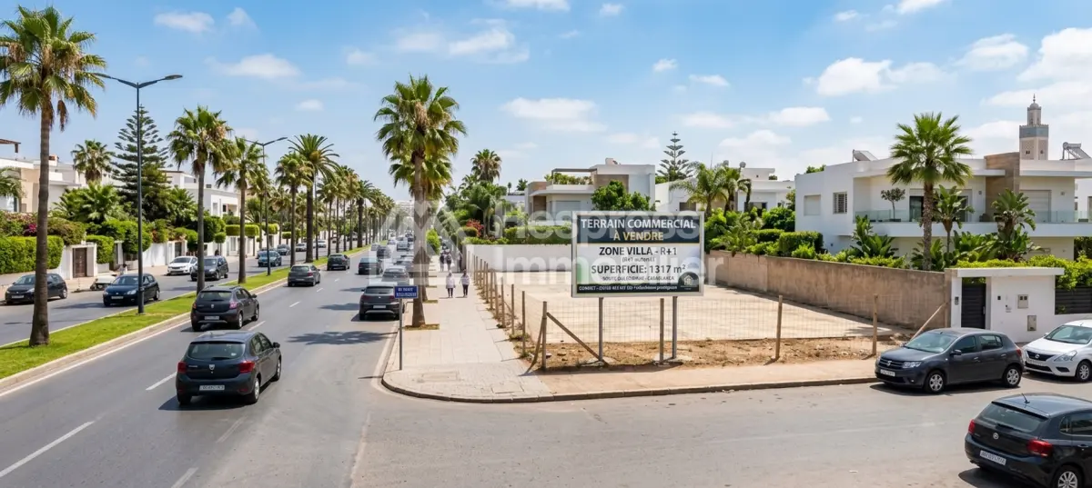 Commercial land for sale in Longchamps Hay Al Hanâa