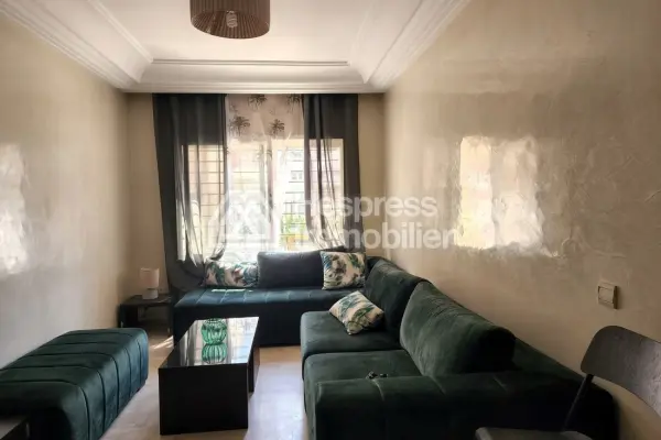 Furnished 2-bedroom apartment for 7000 dh