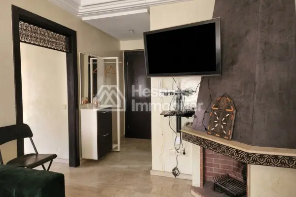 Furnished 2-bedroom apartment for 7000 dh