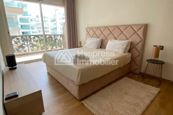 Apartment for rent at Casablanca Finance City . 2 bedrooms. Well furnished.