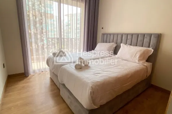 Apartment for rent at Casablanca Finance City . 2 bedrooms. Well furnished.