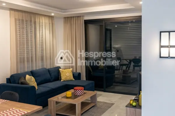 Modern furnished apartment with swimming pool and large balcony