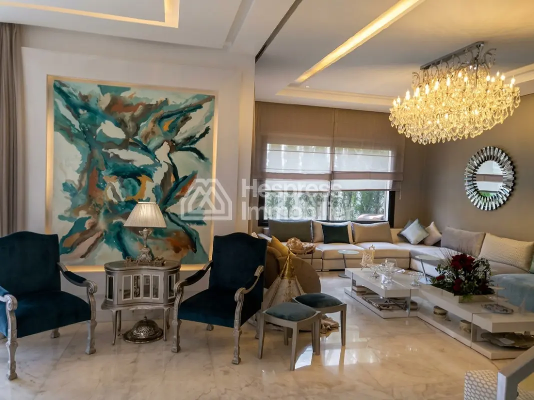 Stunning furnished villa for rent on Bouskoura