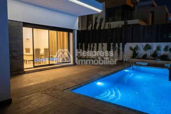 Stunning furnished villa for rent on Bouskoura