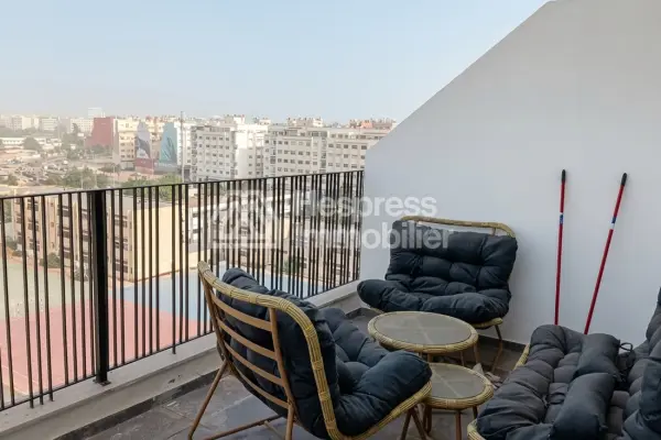 Studio meublé avec terrasse à louer Abdelmoumen