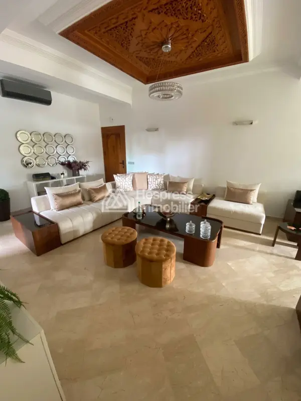 Furnished apartment with garden for sale in Mansouria
