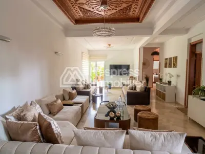 Furnished apartment with garden for sale in Mansouria