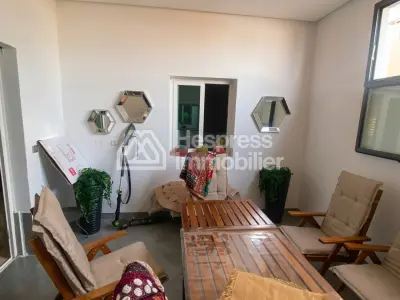 Furnished apartment with garden for sale in Mansouria