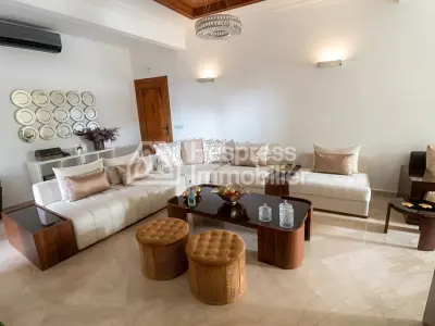 Furnished apartment with garden for sale in Mansouria