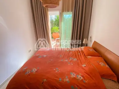 Furnished apartment with garden for sale in Mansouria