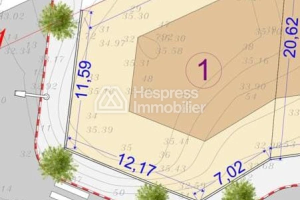 Land for sale, 308m² in Tangier