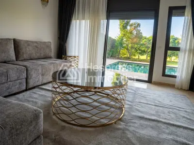 Palmeraie location villa meublée front golf 300 m²
