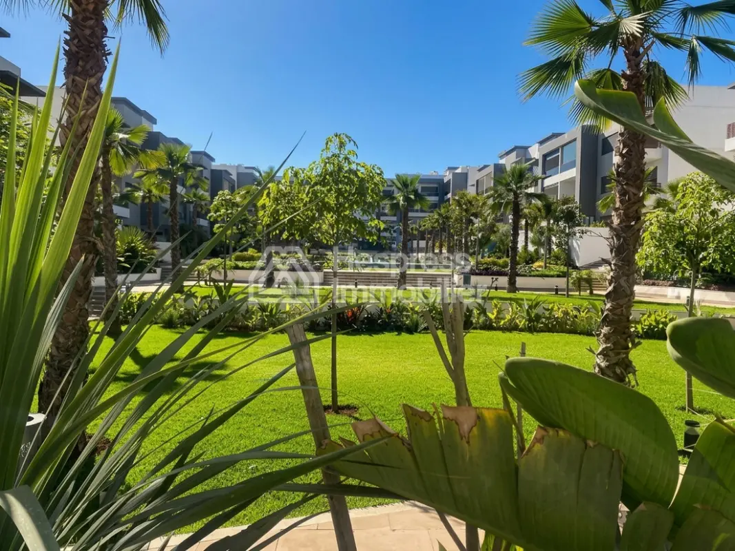 Garden level terrace of Bouskoura