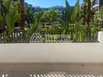 Garden level terrace of Bouskoura