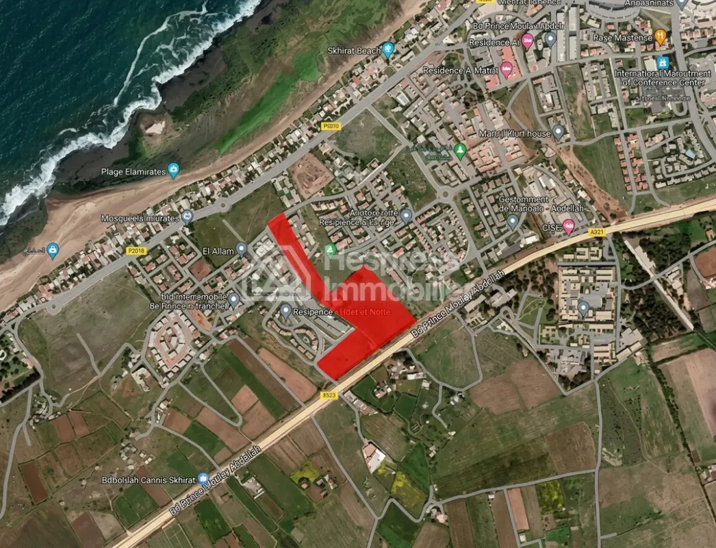 Un lotissement stratégique au cœur de Skhirat Plage de 200m2 a 400 m2