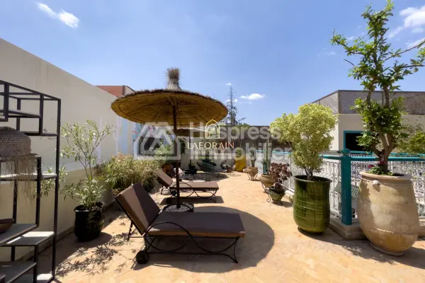 RIAD D’EXCEPTION À VENDRE – BAB DOUKKALA, MARRAKECH