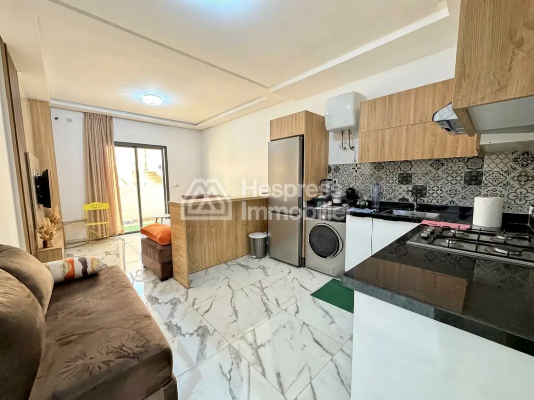 Appartement en bord de mer à Aourir avec piscine