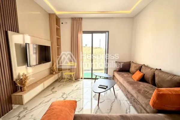 Beachfront apartment in Aourir with swimming pool