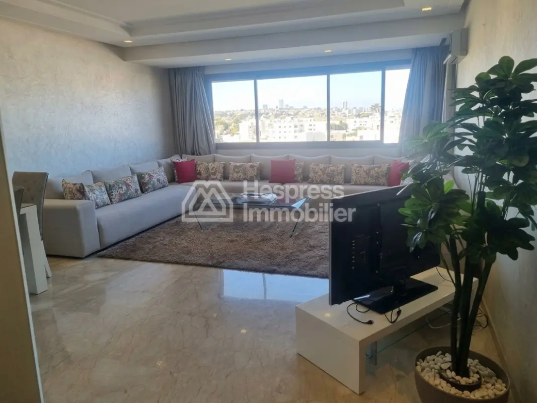 Superb apartment for rent in Racine Extension. Total area 155 m². Well furnished.