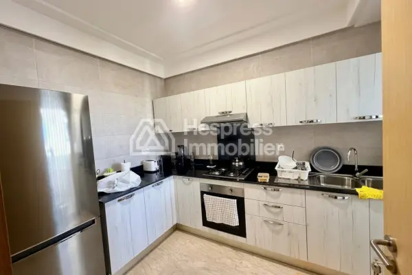 Appartement en location à Casablanca Finance City. Surface de 120 m². Meublé