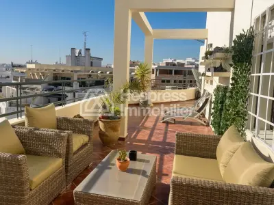 Set-away apartment for rent with a 50m² terrace, located in the Administratif district