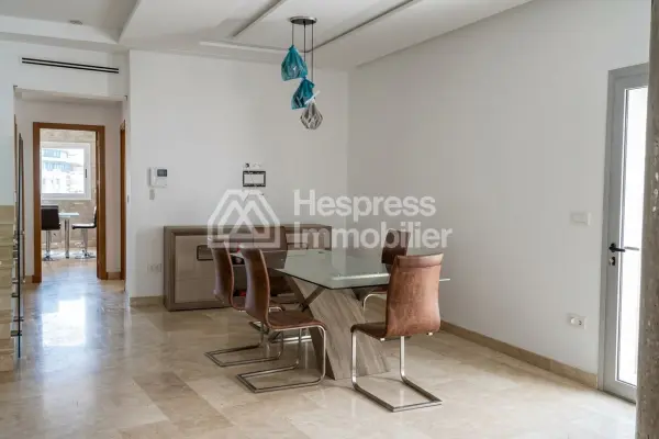 Magnifique duplex neuf avec terrasse a louer quartier iberia surface 340m²