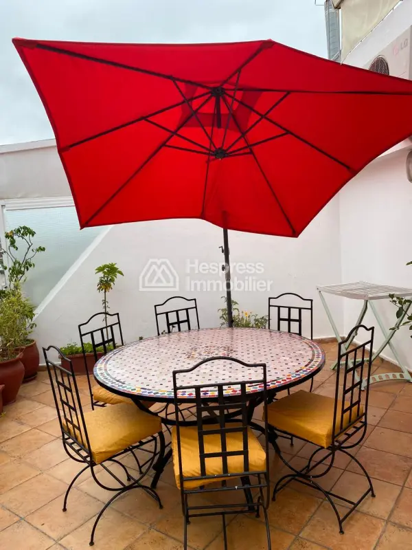 Beautiful furnished apartment with terrace in Hassan